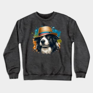 Border Collie Art Crewneck Sweatshirt